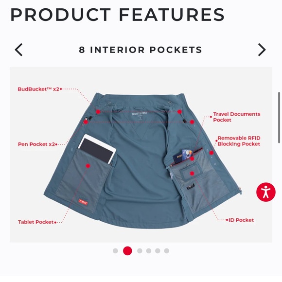 Women's FEATHERWEIGHT SCOTTeVEST travel vest L SOLD OUT - Picture 16 of 16